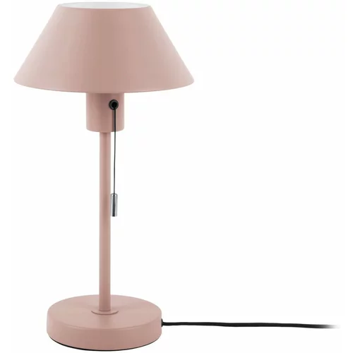 Leitmotiv Svijetlo ružičasta stolna lampa s metalnim sjenilom (visina 36 cm) Office Retro – Leitmotif
