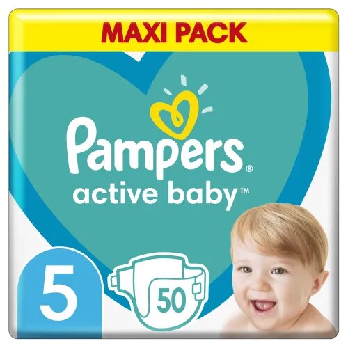 Pampers Active Baby Size 5 jednokratne pelene 11-16 kg 50 kom Slike