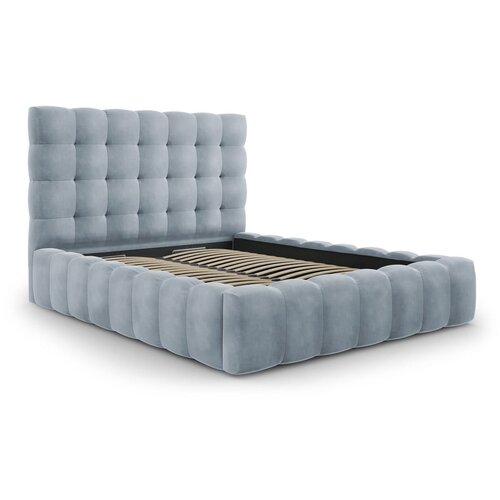 Cosmopolitan Design Svijetlo plavi tapecirani bračni krevet s prostorom za odlaganje s podnicom 140x200 cm Bali &amp;ndash; Slike