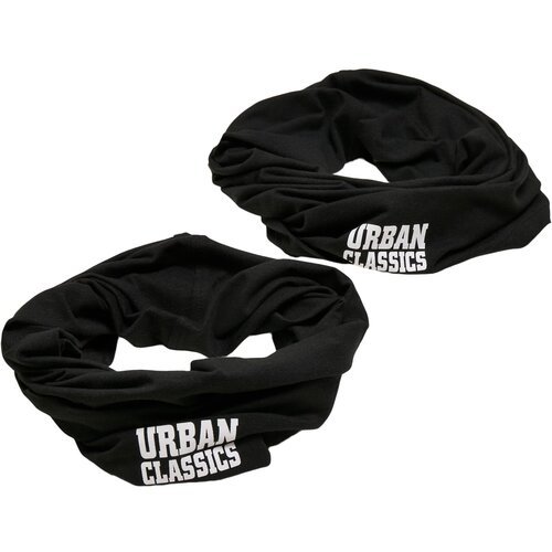 Urban Classics Accessoires Logo Tube Scarf 2-Pack Black Slike