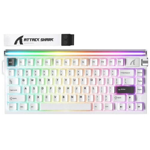 Attack Shark gaming tastatura R85HE magnetic Switches/8KHz/RT/Snap tap/dks/mt/tgl/starry white Slike