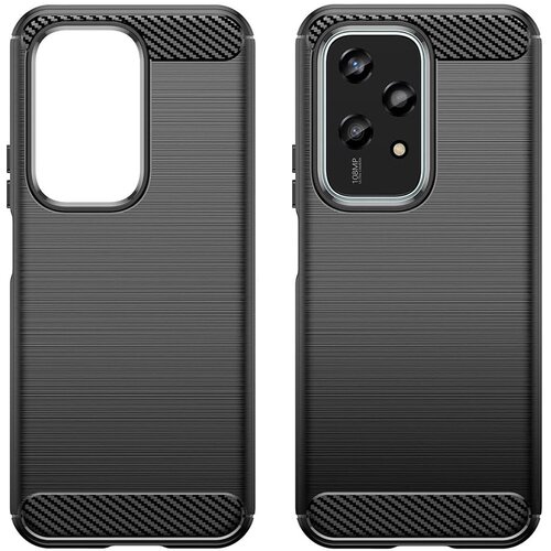 Techsuit Carbon Silicone maska za Honor 200 Lite &amp;ndash; crna Slike