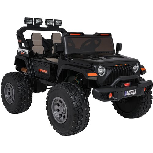  Auto na akumulator Extreme Sport 4x4 s podesivom dužinom vozila - dvosjed - crni Slike