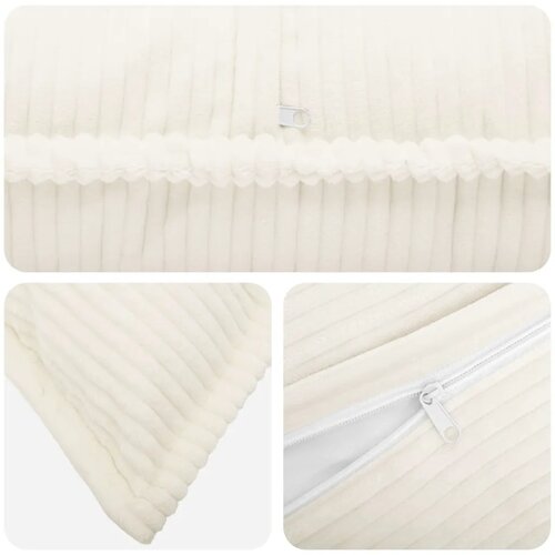  Presvlaka za jastuk 6 kom. HOUTEN Krem 30 x 50 cm Kord - Krem 30 x 50 cm 6 Slike