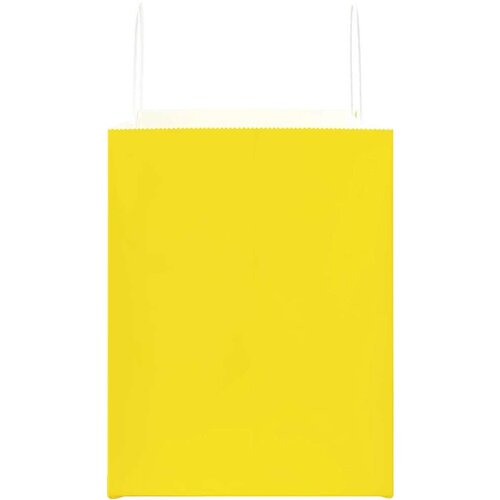  Papirnate vrećice 250 kom s ručkama žute 32x22x28 cm Slike