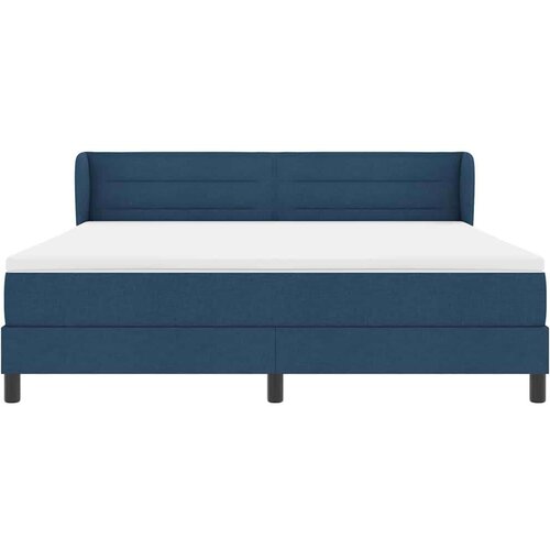 Box spring krevet s madracem Plava 180 x 200 cm tkanina Slike