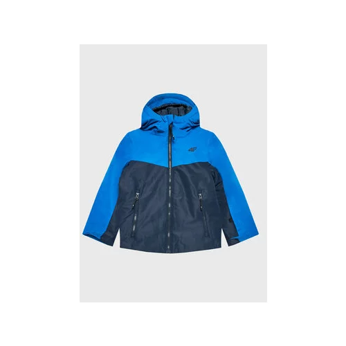 4f Smučarska jakna HJZ22-JKUMN001 Modra Regular Fit
