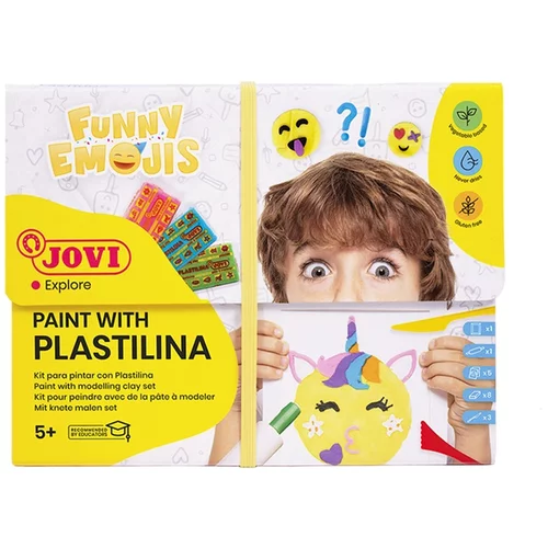 Jovi set Funny Emojis - slikanje plastelinom