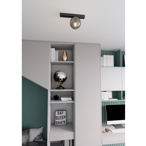  plafonsko svetlo fit 1xE14/10W/230V crno/sivo Slike