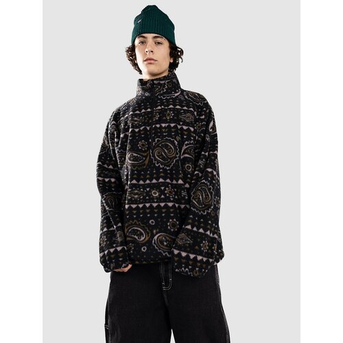 Billabong Boundary Mock Neck Half-Zip Pulover iz flisa black Slike