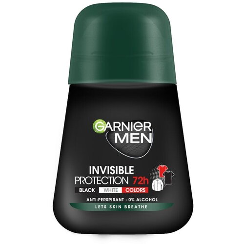 Garnier Mineral Deo Men Invisible Black, White &Colors Rol-on 50 ml Cene