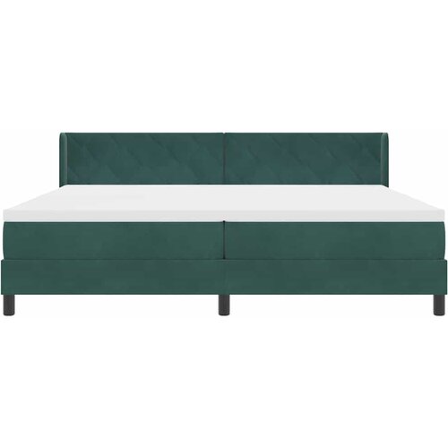  Krevet s opruga kutije Tamnozelena 200 x 200 cm Bar&amp;scaron;un Slike