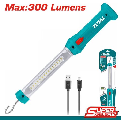 TOTAL TOOLS TOTAL Baterijska radna LED lampa, viseća, punjiva TWLI35261 Slike