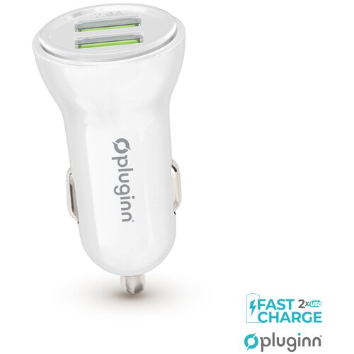  Auto punjač PI-35 2xUSB, 2.4A beli Cene