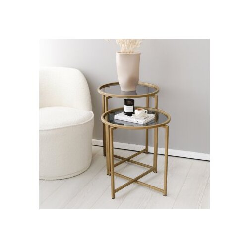 Woody Fashion S406 - Gold GoldFume Coffee Table Set Cene