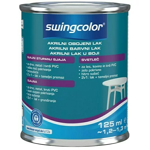 SWINGCOLOR Lak u boji 2u1 (Boja: Žarkocrvena, 125 ml)