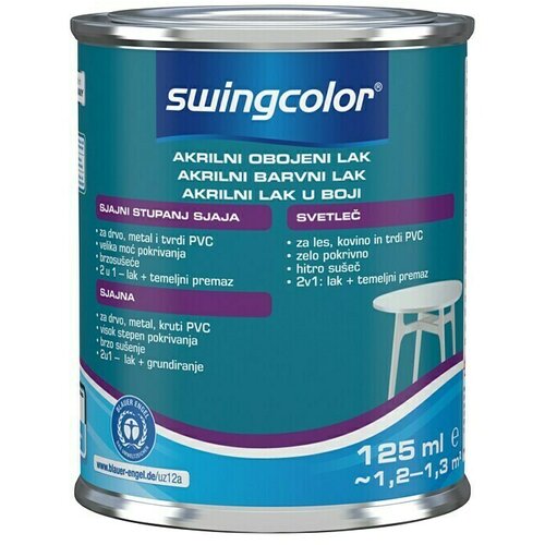 SWINGCOLOR Lak u boji 2u1 (Boja: Žarkocrvena, 125 ml) Slike