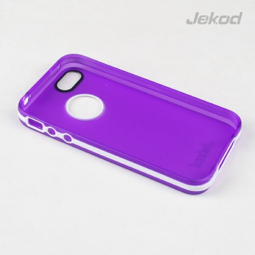 Jekod silikonski ovitek Apple iPhone 6 (4,7") TPU/T prozorno vijola z okvirjem + Zaščitna folija Cene