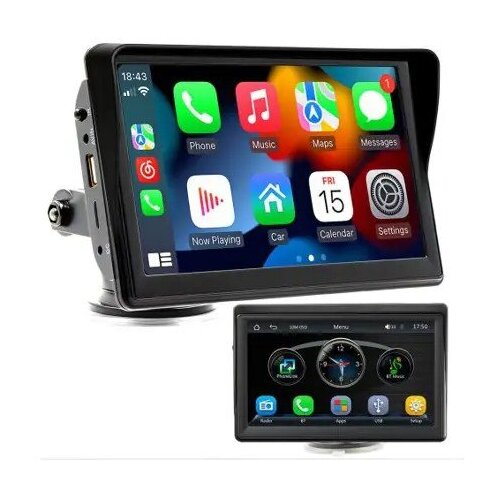  Retoo ER1081 Avto Multimedijska Postaja &amp;ndash; 7&amp;quot; Touch, Apple CarPlay, Android Auto, Bluetooth + HD Kamera za Vožnjo Nazaj Slike