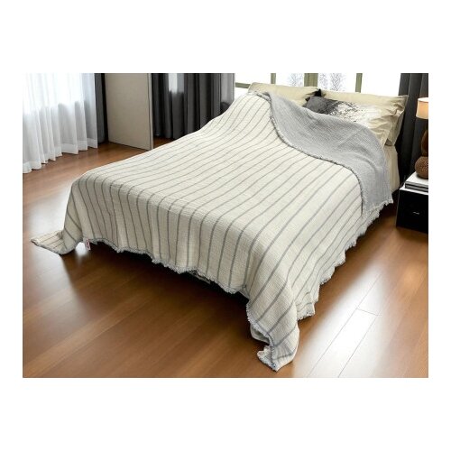  Pamučni prekivač sa dva lica 240x260cm Grey/Ivory ( VLK000220-grey/ivory ) Cene