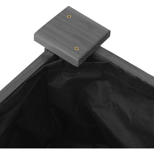 VidaXL Povi&amp;scaron;ena vrtna gredica s oblogom siva 120x60x25 cm od jelovine Slike