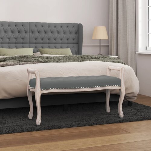  Klupa tamnosiva 110x45x60 cm od tkanine Cijene