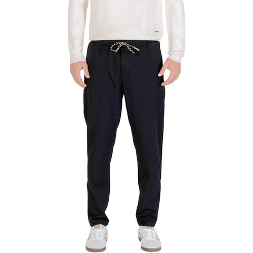 Gianni Lupo Hlače Chino / Carrot LEONARD GL5107BD-F25 Črna Slike