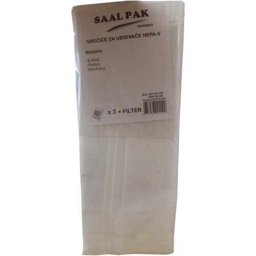 Saal Pak Vrećice za usisivač, Hepa S-BAG, 110, 3 komada Slike