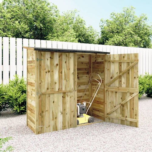 vidaXL Lopa za vrtno orodje iz impregnirane borovine 182x76x175 cm Cene