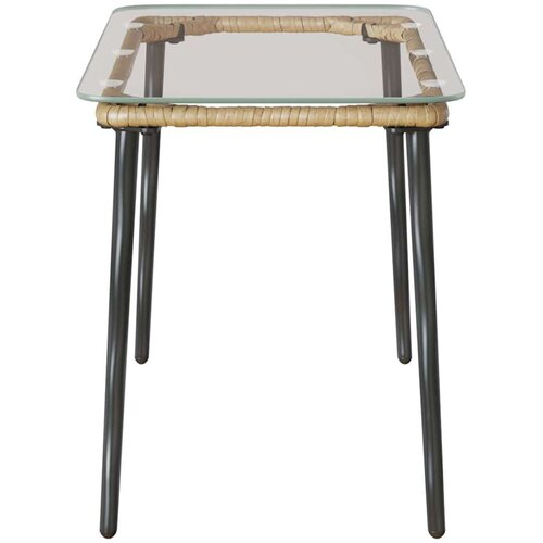 VidaXL Stol za vrt 80 x 40 x 45 cm Poli ratan Slike
