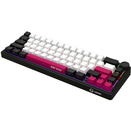 Lorgar KBP70MW, Wireless 65% Mechanical Gaming Keyboard Pro, Black/red, EN layout Slike