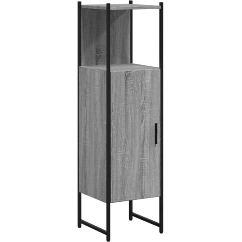 Maison Chic Kopalniška omarica - Kopalniški kabinet siva sonoma 33x33x120,5 cm inženirski les, (21794497) Cene