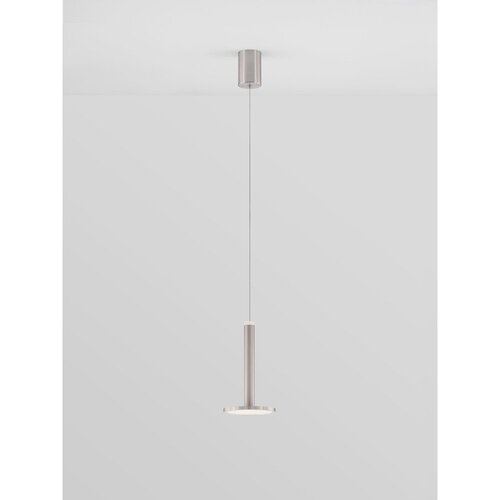 Nova Luce Kovinska LED viseča svetilka v mat srebrni barvi &amp;oslash; 15 cm Palencia &amp;ndash; Slike