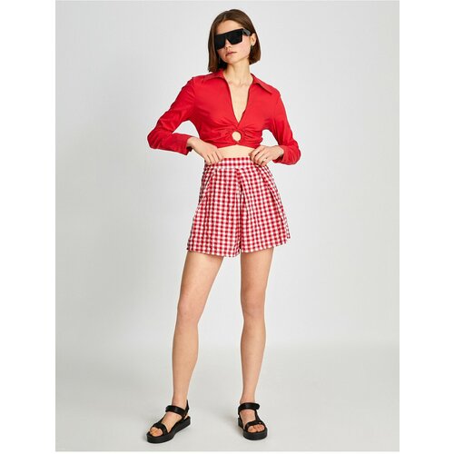 Koton Shorts - Red - High Waist Slike