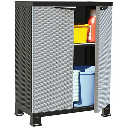 vidaXL Plastična omarica 68x39x92 cm videz ratana Cene