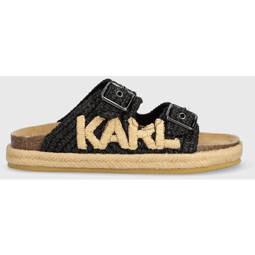 Karl Lagerfeld Natikači KAMINI BED ženski, črna barva, KL80205 Slike