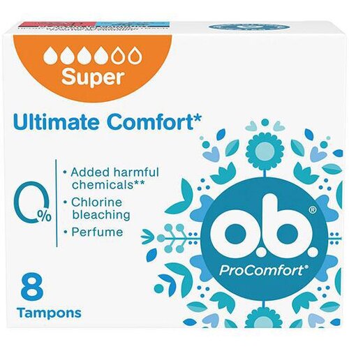 o.b. OB TAMPONI PROCOMFORT SUPER 8KOM Slike