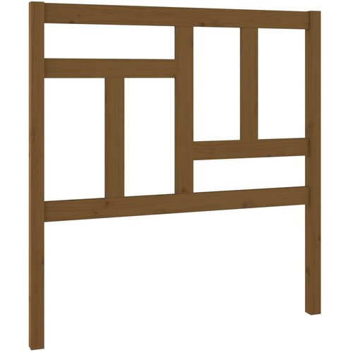 Maison Chic posteljno vzglavje - vzglavna omarica - nočna omarica medeno rjavo 95,5x4x100 cm trdna borovina, (21707260) Slike