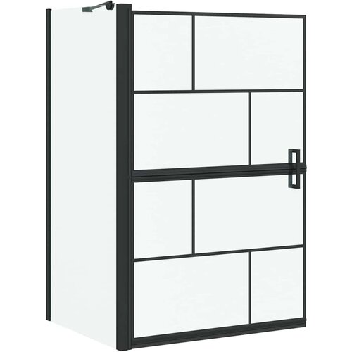 vidaXL Kopalna tu&scaron; zavesa Črna in prozorna 116 x 68 x 128 cm, (5000093289) Cene