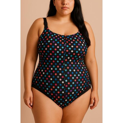 Fenzy Plus Size Kopalke S Potiskom Pik, Črne Slike