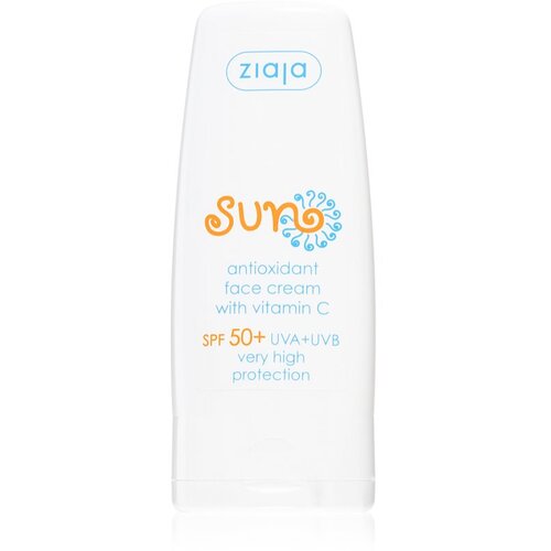 Ziaja Sun antioksidantna krema za obraz z vitaminom C SPF 50+ 50 ml Slike