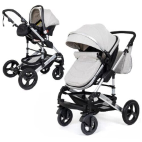 Jungle Kolica za bebe 3 u 1 Oxy - Light Grey Cene