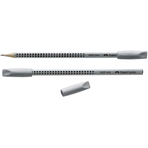  RADIRKA-ČEP GRIP 2001 PK2 FABER CASTELL 187000 SIVA Slike