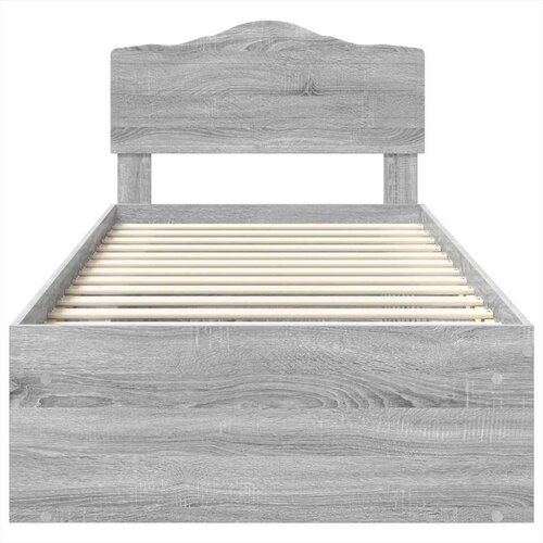  Okvir za krevet s uzglavljem Siva Sonoma 75 x 190 cm Slike