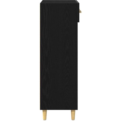  Ormar za cipele Crni hrast 60 x 35 x 105 cm Konstruirano drvo - Crni hrast Slike