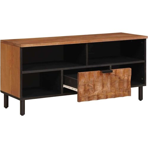  ormar s ladicama Fin&amp;scaron; acacije smeđa 100 x 33 5 x 46 cm Slike