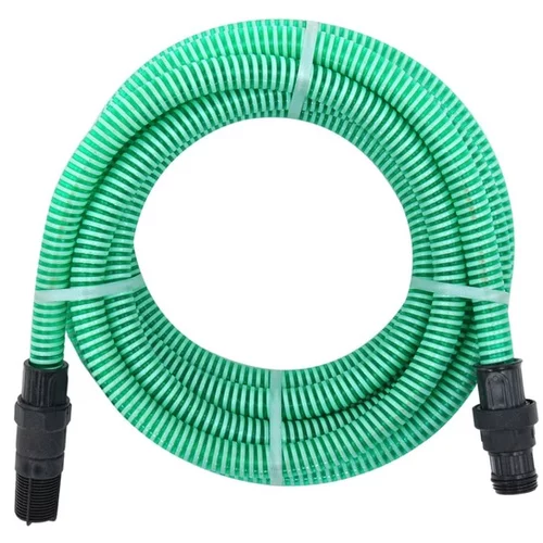  Sesalna cev s PVC nastavki 7 m 22 mm zelene barve