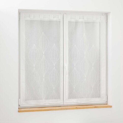 Douceur d intérieur Bele prosojne zavese v kompletu 2 ks 60x90 cm Galactee – Cene
