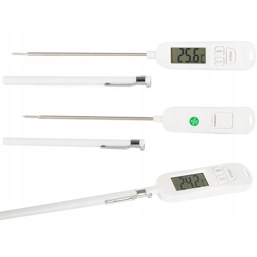  LCD kuhinjski termometer -50 do +300&amp;deg;C 25cm bel Slike