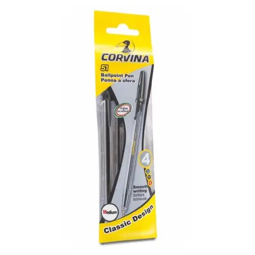 Carioca corvina 51 crne kemijske olovke 4kom - Cene